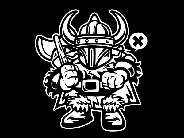 600x450 Viking Vector T Shirt Design