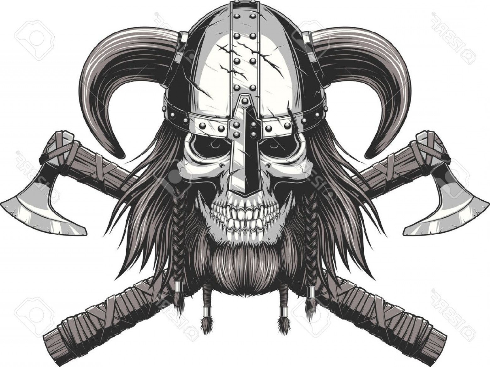 1560x1167 Photostock Vector A Vector Illustration Of A Skull Wearing