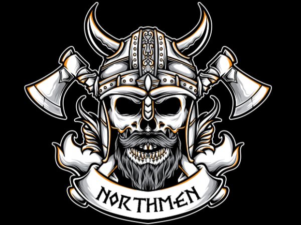 600x450 Viking Badge T Shirt Vector Art
