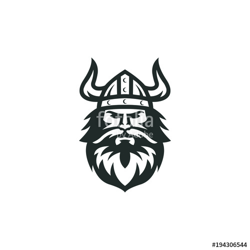 500x500 Viking Logo Vector Graphic Abstract Download Template Stock Image