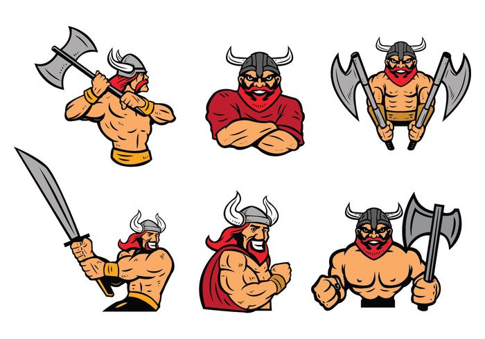 700x490 Free Vikings Logo Vector Set