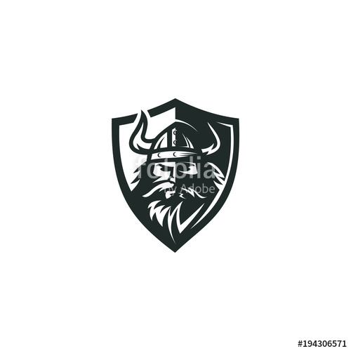 500x500 Viking Logo Vector Graphic Abstract Download Template Stock Image