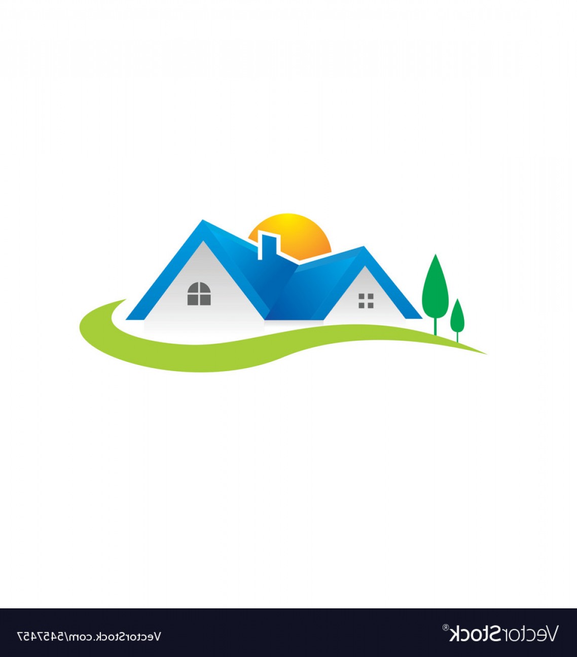 1138x1296 Villa House Realty Village Logo Vector Geekchicpro