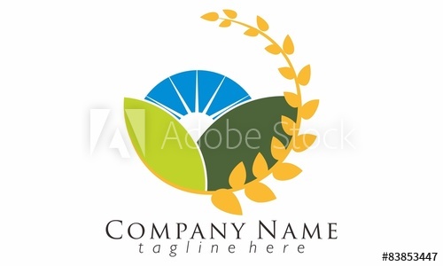 500x300 Wheat Village Logo Vector