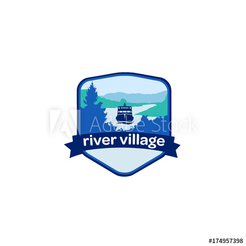 500x500 River Village Logo Vector