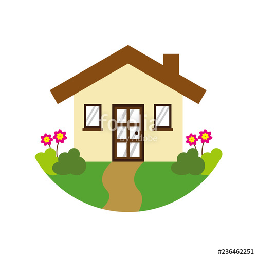 500x500 Design Concept Home Village Vector