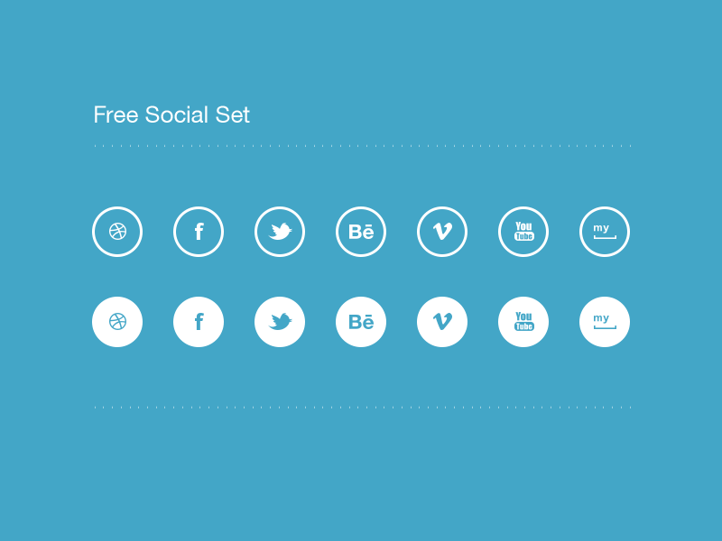 800x600 Social Icon Set