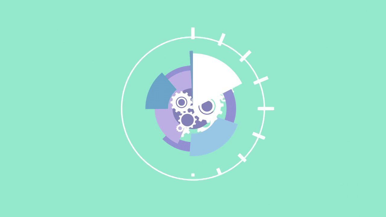 1280x720 Circle Animation Vector Illustrations Vector Animation