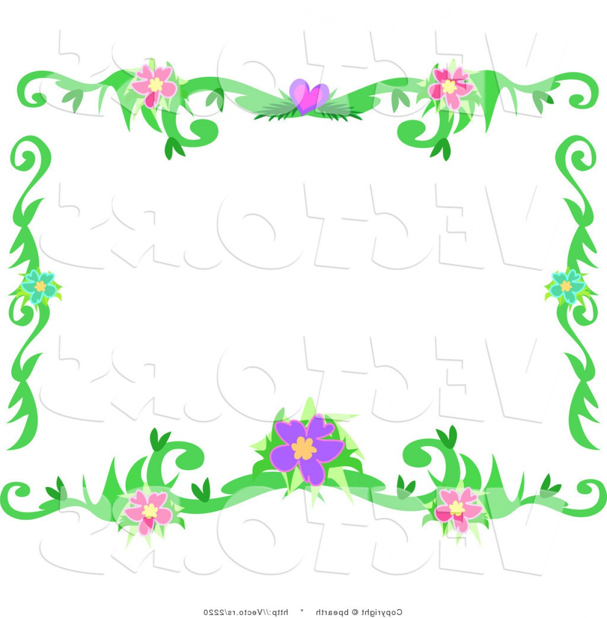 Vine Border Vector at Vectorified.com | Collection of Vine ...