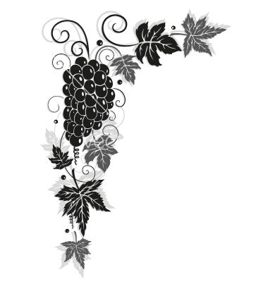 380x400 Wine Vine Border Vector On Vectorstock Wine Vine Border, Wine