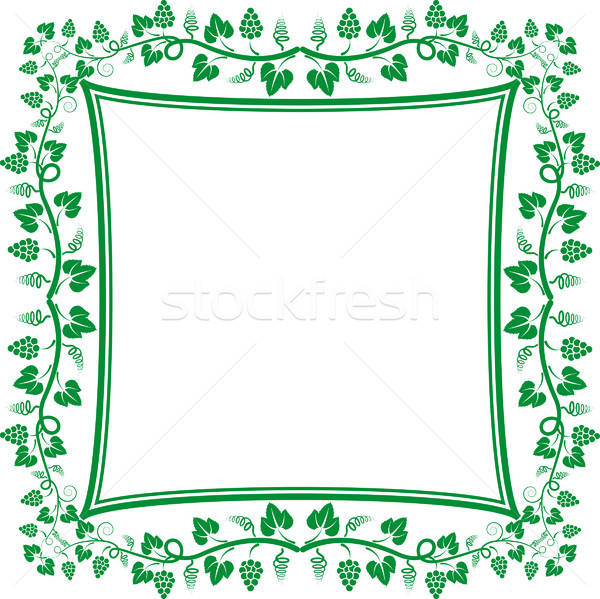 600x599 Vine Frame Vector Illustration Marek Trawczynski
