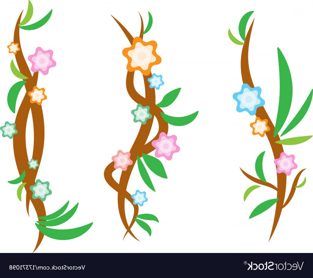 Vine Design With Flower And Leaf Vector Soidergi 1200x1066 Vine Design With Flower And Leaf Vector Soidergi