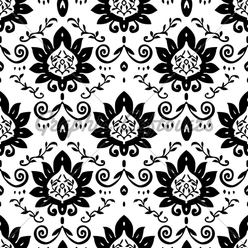 Vector Daisy And Vine Pattern Gl Stock Images 500x500 Vector Daisy And Vine Pattern Gl Stock Images