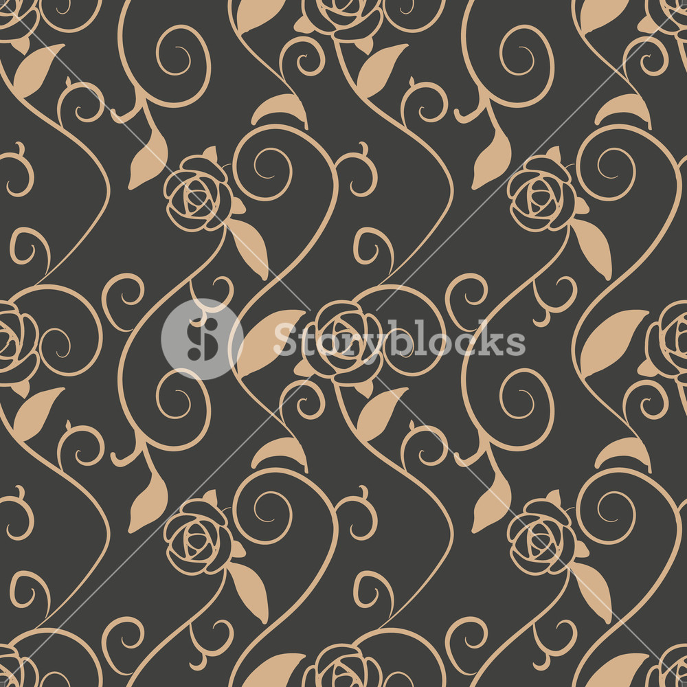 Vector Damask Seamless Retro Pattern Background Spiral Vortex 1000x1000 Vector Damask Seamless Retro Pattern Background Spiral Vortex