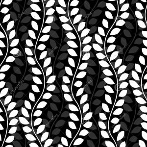 Black White Wavy Ivy Vines Leaves Vertical Seamless Pattern Vector 300x300 Black White Wavy Ivy Vines Leaves Vertical Seamless Pattern Vector