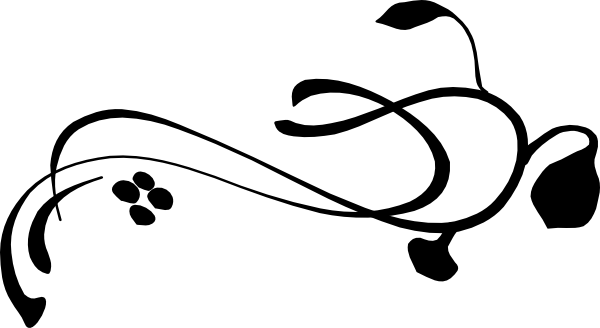 600x328 Vine Clipart Black And White Free Images