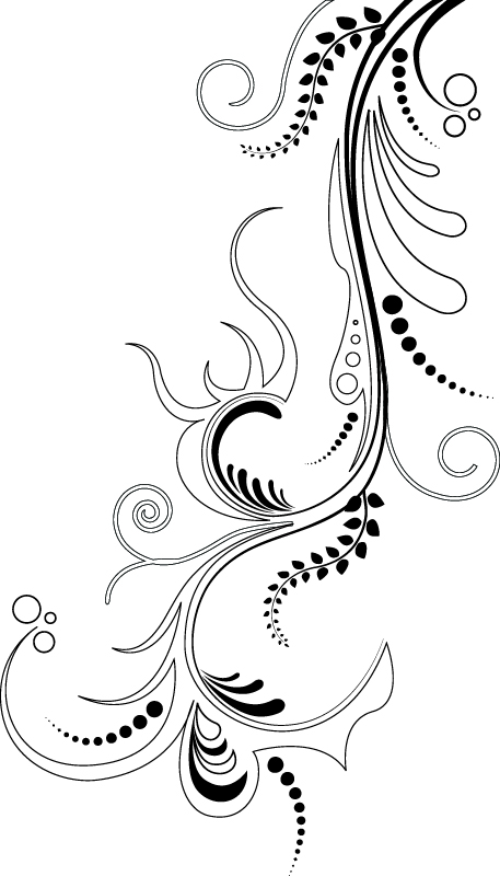 457x800 Black Abstract Vine Vector