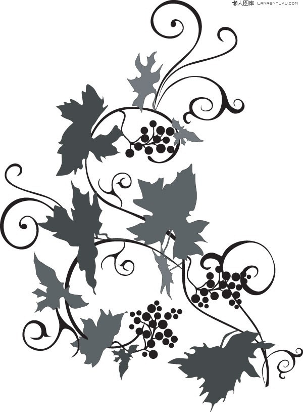 600x814 Vine Silhouette Png