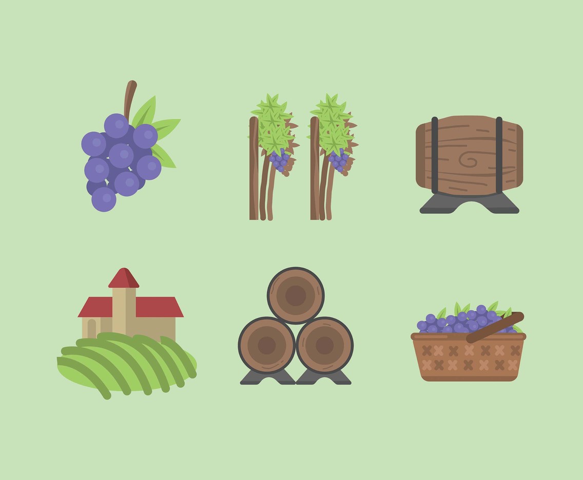 1136x936 Vineyard Vector Vector Art Graphics