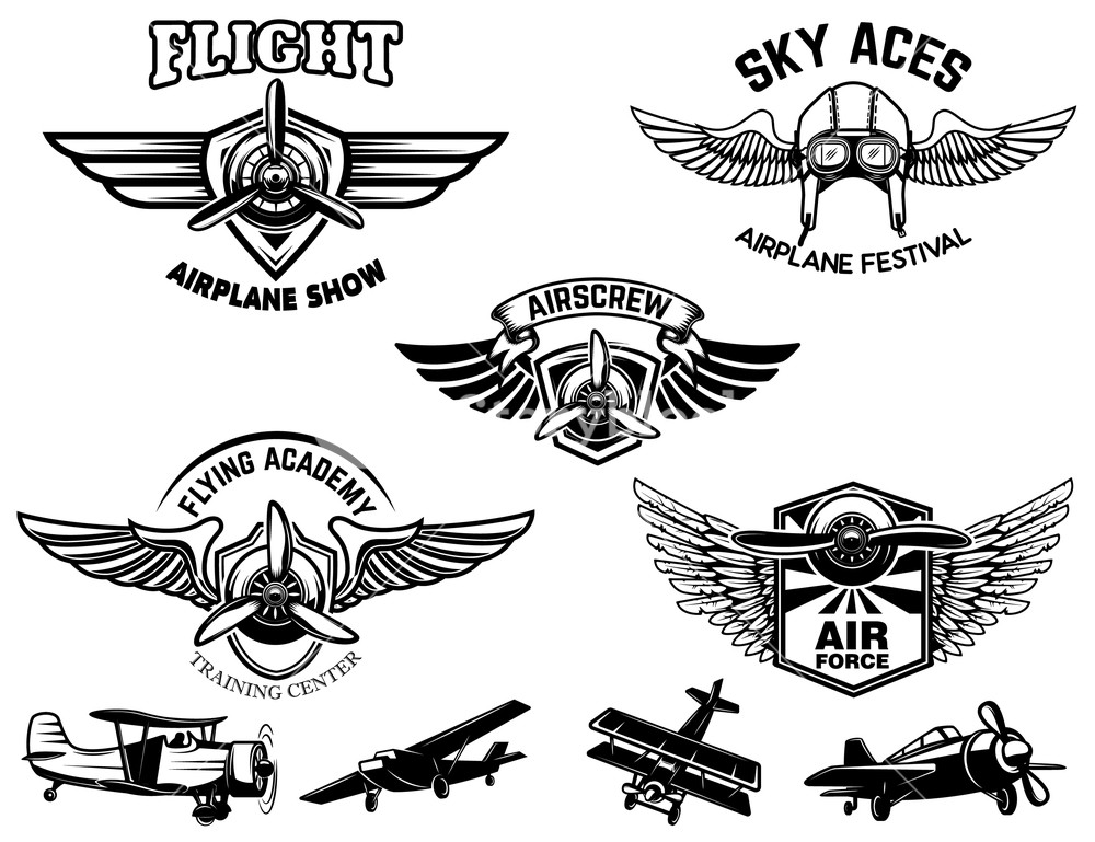 Download Vintage Airplane Vector at Vectorified.com | Collection of ...