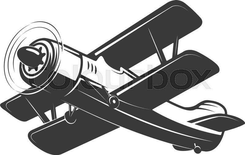 Vintage Airplane Illustration Isolated Stock Vector Colourbox 800x507 Vintage Airplane Illustration Isolated Stock Vector Colourbox