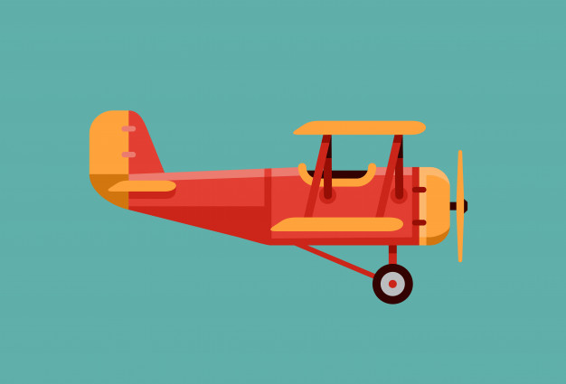 Vintage Airplane Vector Illustration In Flat Style Vector 626x425 Vintage Airplane Vector Illustration In Flat Style Vector