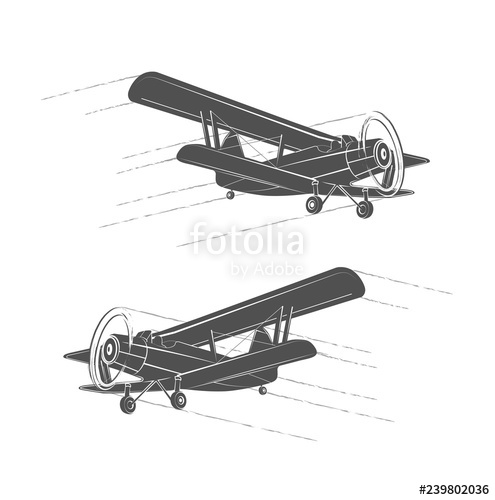 Vintage Airplane Vector at Vectorified.com | Collection of Vintage ...
