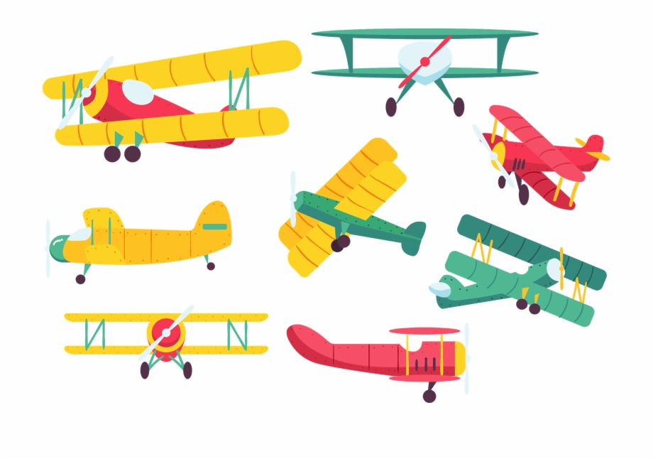 920x646 Biplane Vintage Airplanes, Vector