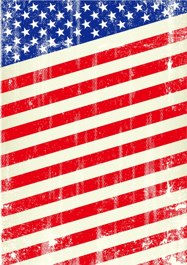 600x849 Retro American Flag Design Vector Material My Free Photoshop World