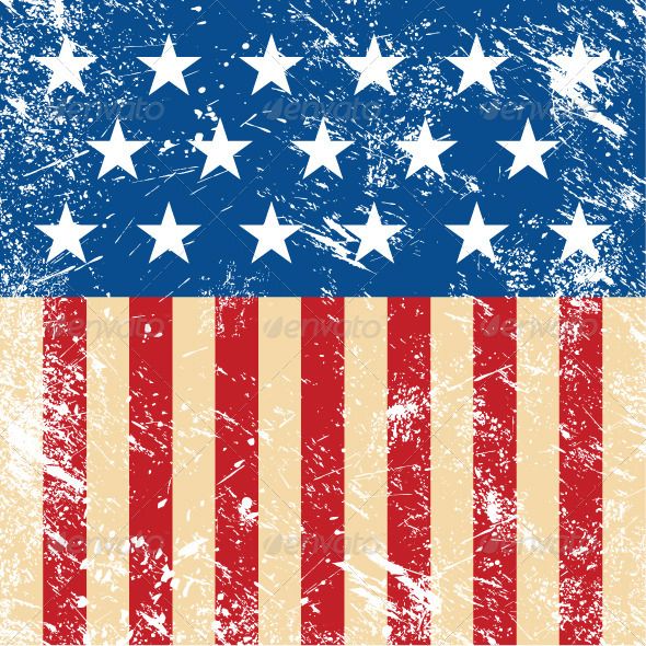 590x590 Usa Retro Flag