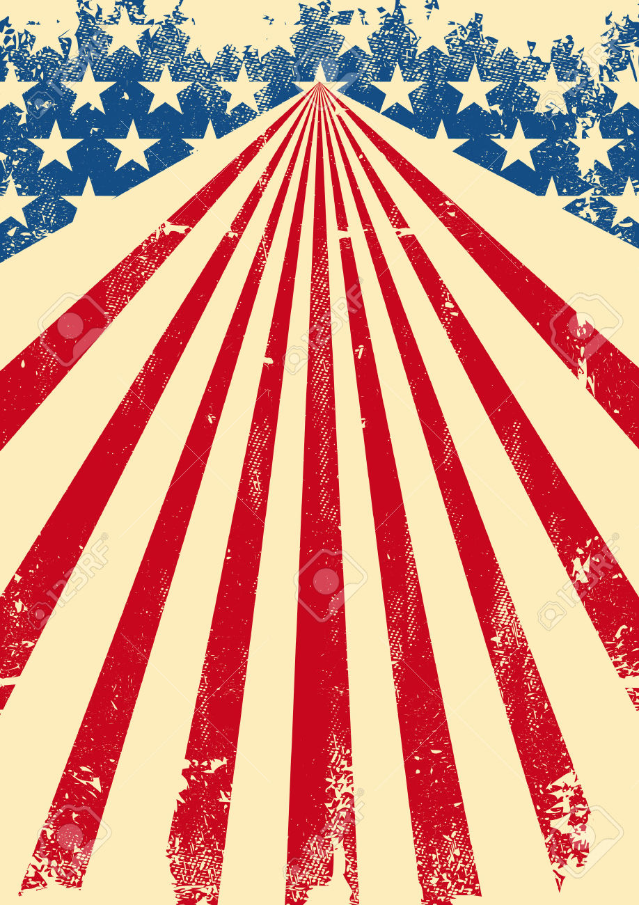 918x1300 Vintage American Flag Clipart