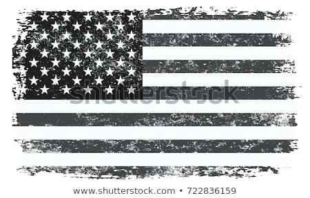450x288 Vintage American Flag Grunge Vector Black And White Of United
