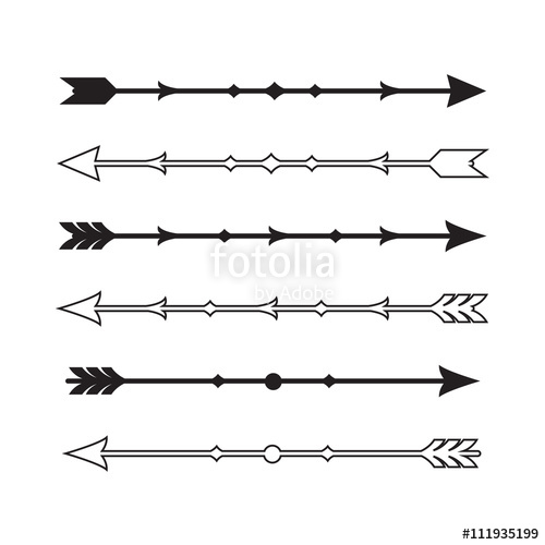Graphic Vintage Arrow Set, Vector Stock Image And Royalty Free 500x500 Graphic Vintage Arrow Set, Vector Stock Image And Royalty Free