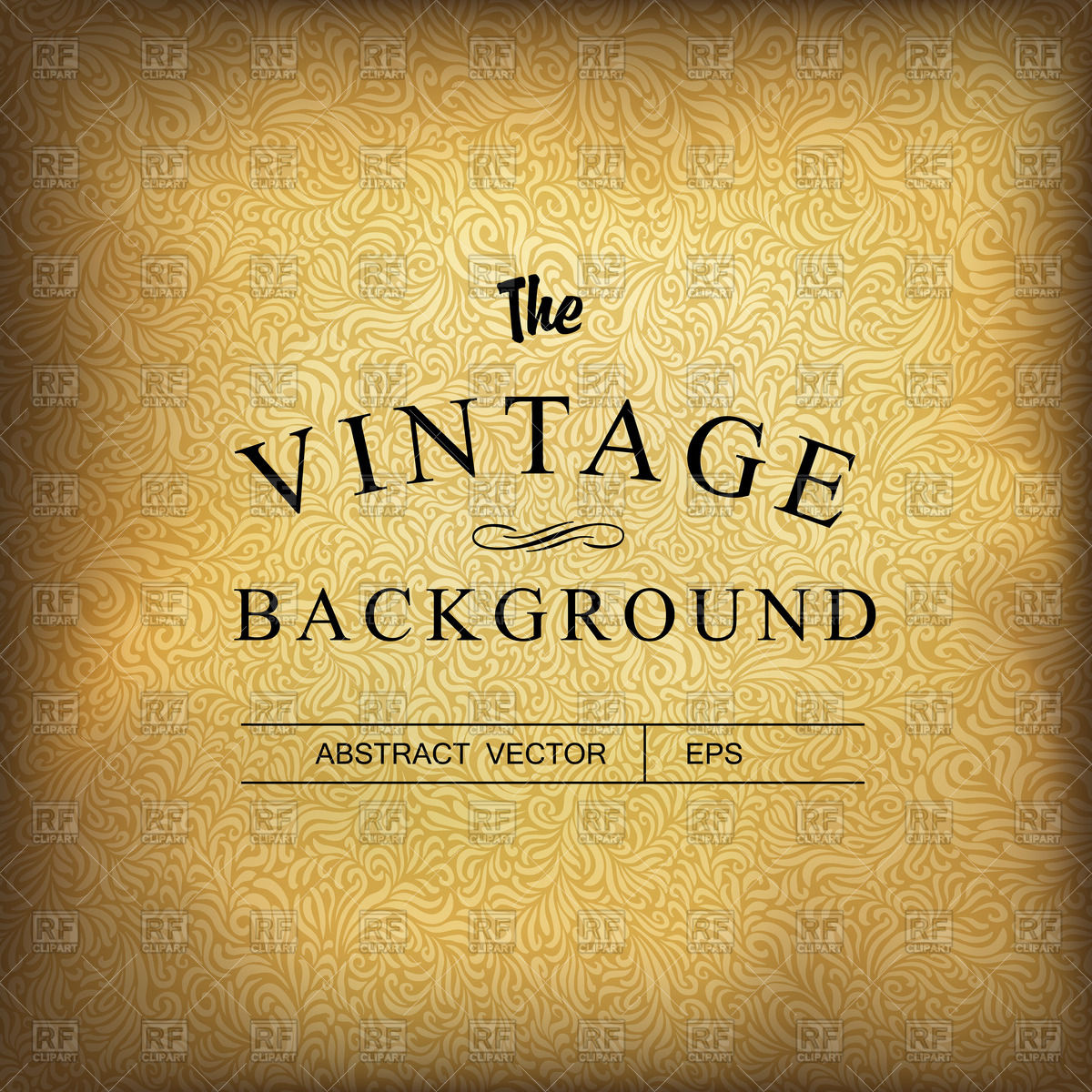 1200x1200 Golden Ornate Vintage Background Vector Image Of Backgrounds