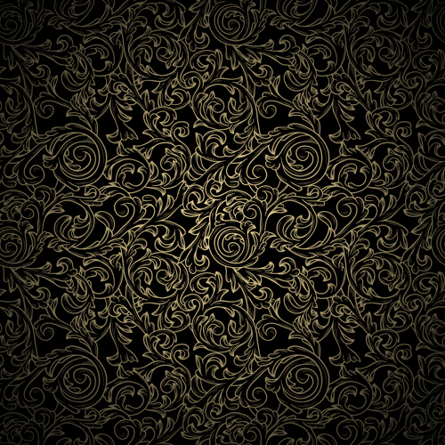 500x500 Black Pattern Vintage Backgrounds Vector For Free Download