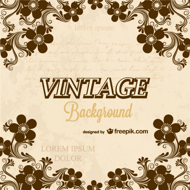 626x626 Calligraphy Vintage Background Vector Free Download