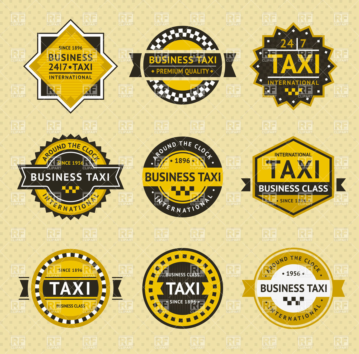 1200x1183 Taxi Badges
