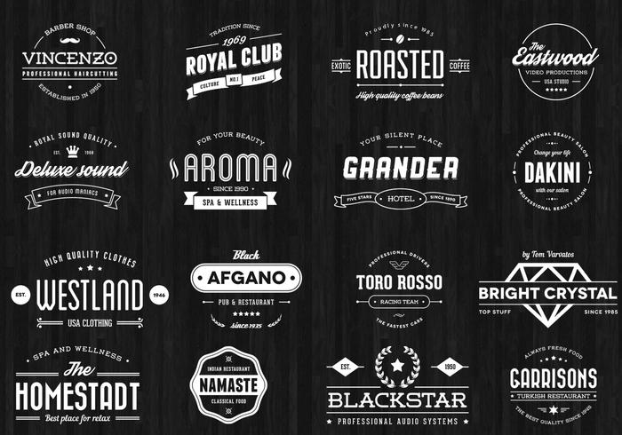 700x490 Vintage Badge Vector Pack