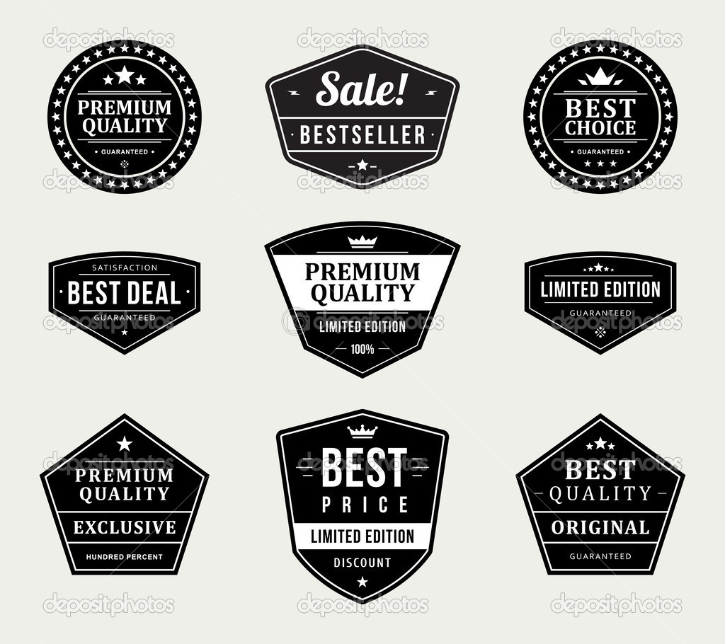 1024x910 Blank Retro Vintage Badges Vector Images