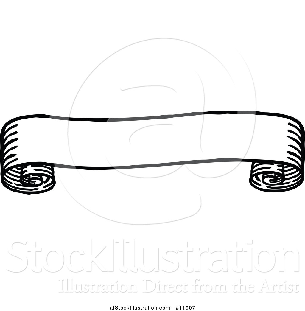 Vector Illustration Of A Black And White Vintage Banner Design 1024x1044 Vector Illustration Of A Black And White Vintage Banner Design