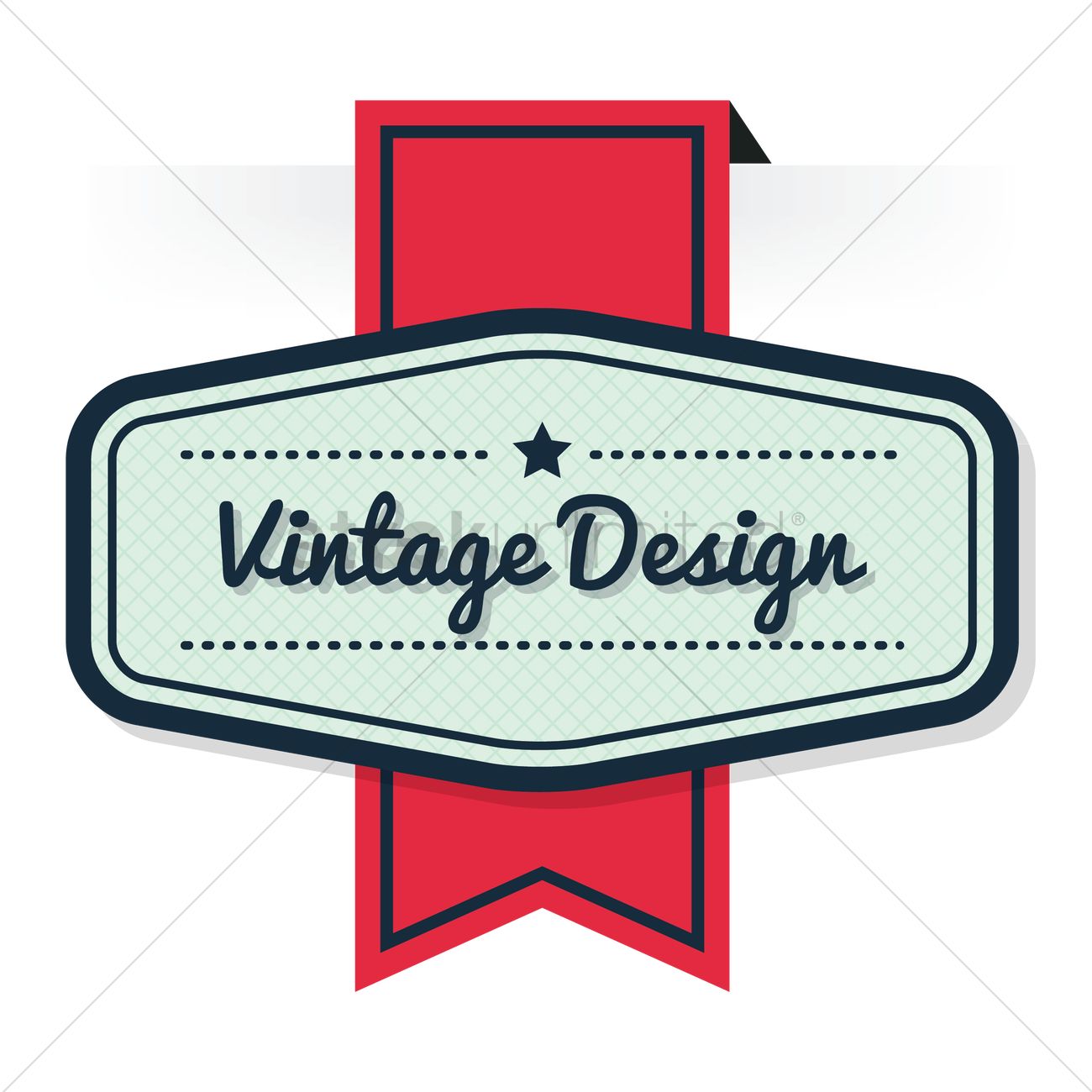 Vintage Banner Vector Image 1300x1300 Vintage Banner Vector Image