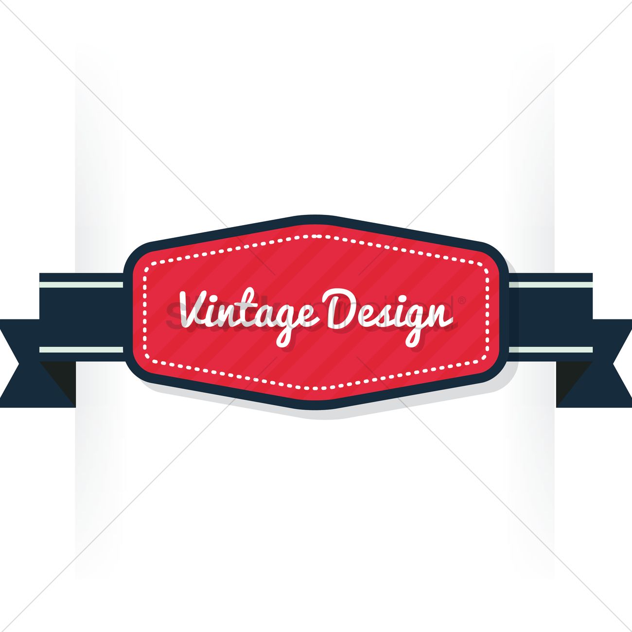 Vintage Banner Vector Image 1300x1300 Vintage Banner Vector Image