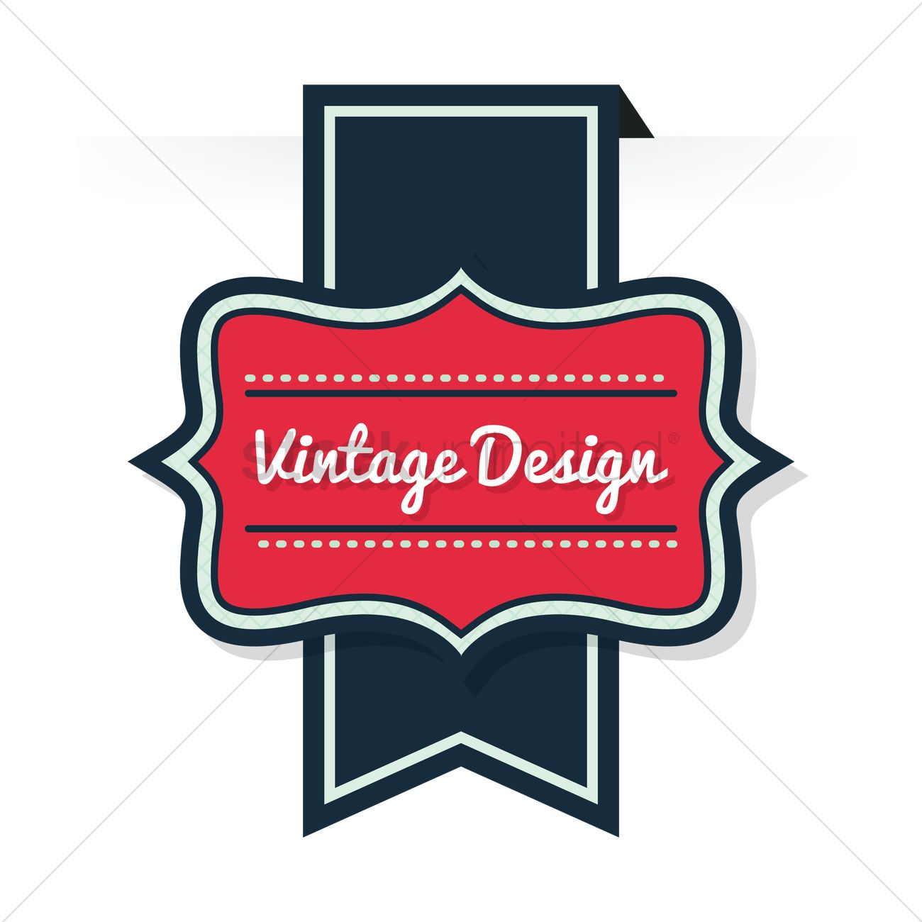 Vintage Banner Vector Image 1300x1300 Vintage Banner Vector Image