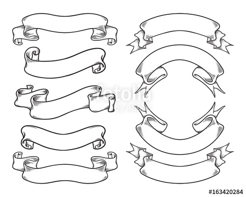 Vintage Banner And Ribbon Vector Illustration Stock Image 500x400 Vintage Banner And Ribbon Vector Illustration Stock Image