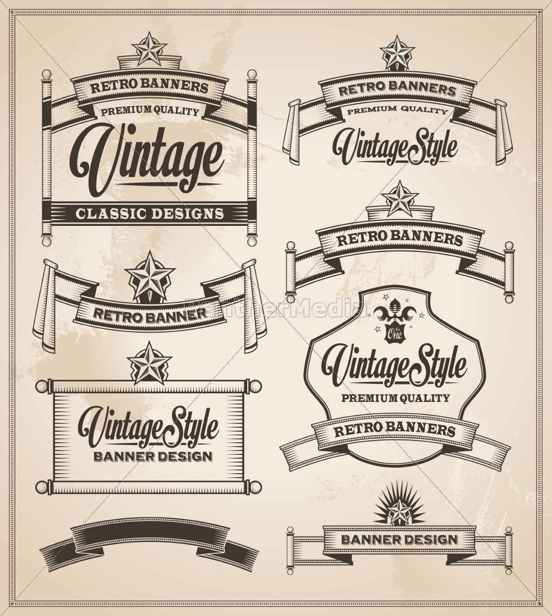 Calligraphic Design Elements Vintage Banner 1076x1200 Calligraphic Design Elements Vintage Banner