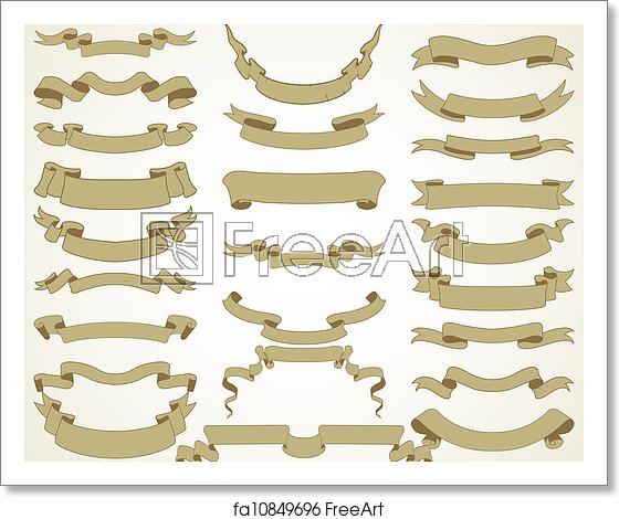 Free Art Print Of Set Of Vector Vintage Banners The Vector Image 560x470 Free Art Print Of Set Of Vector Vintage Banners The Vector Image