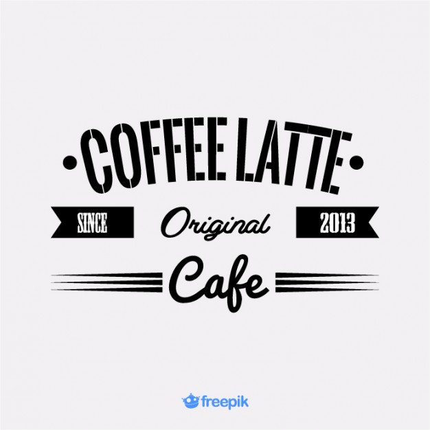 626x626 Vintage Banner Of Latte Vector Free Vector Download
