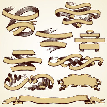 368x368 Vintage Ribbon Vector Free Free Vector Download