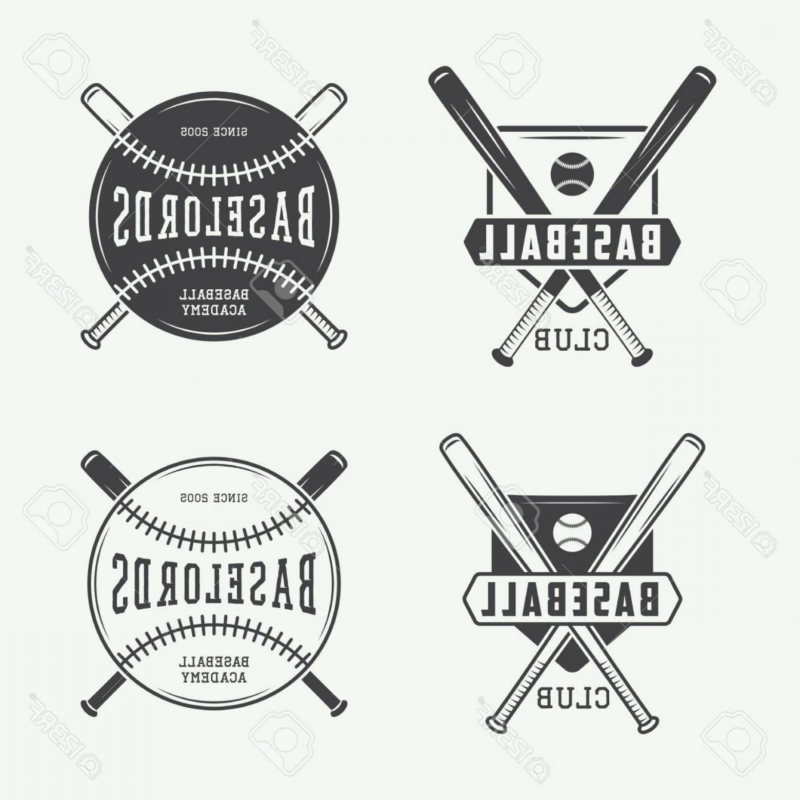 1560x1560 Photostock Vector Vintage Baseball Logos Emblems Badges And Design