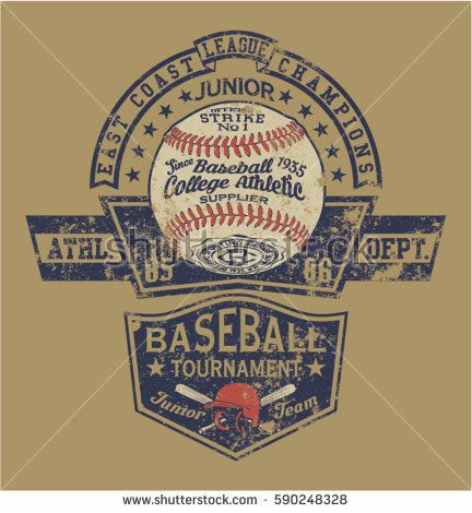 432x470 Vintage Baseball Vector Artwork For Boy Sport Wear, Grunge Effect